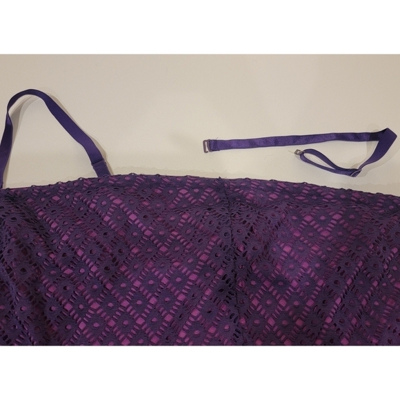 Lane Bryant Purple Crochet Dress with removable straps - Picture 9 of 9